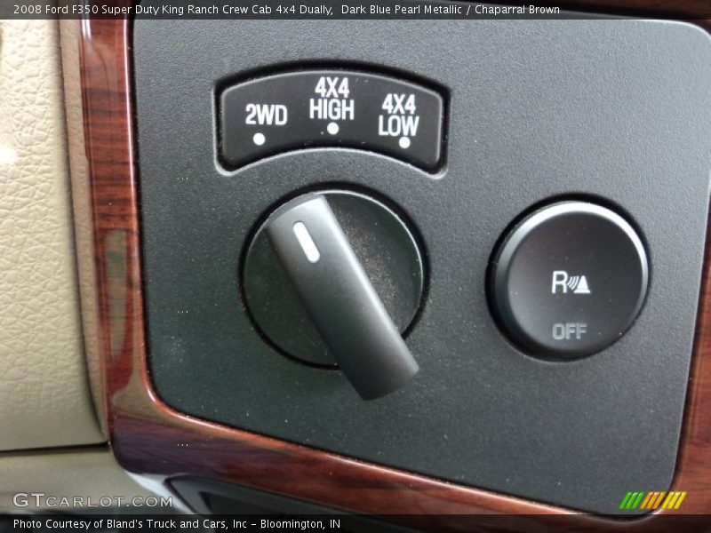 Dark Blue Pearl Metallic / Chaparral Brown 2008 Ford F350 Super Duty King Ranch Crew Cab 4x4 Dually