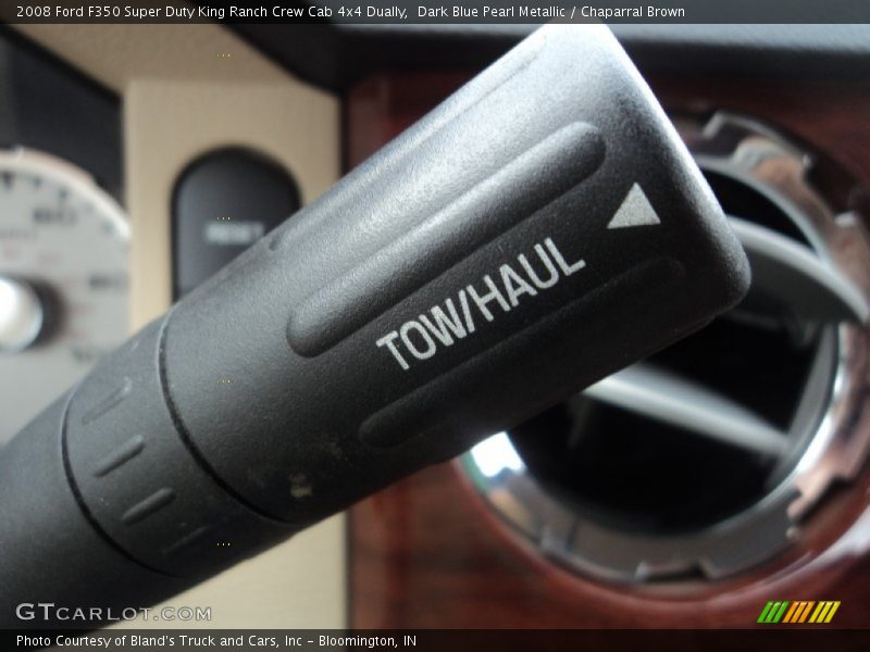 Dark Blue Pearl Metallic / Chaparral Brown 2008 Ford F350 Super Duty King Ranch Crew Cab 4x4 Dually