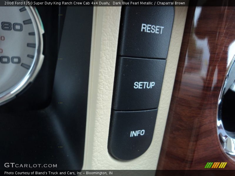 Dark Blue Pearl Metallic / Chaparral Brown 2008 Ford F350 Super Duty King Ranch Crew Cab 4x4 Dually