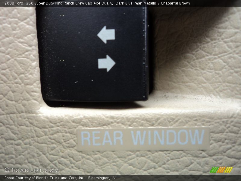 Dark Blue Pearl Metallic / Chaparral Brown 2008 Ford F350 Super Duty King Ranch Crew Cab 4x4 Dually