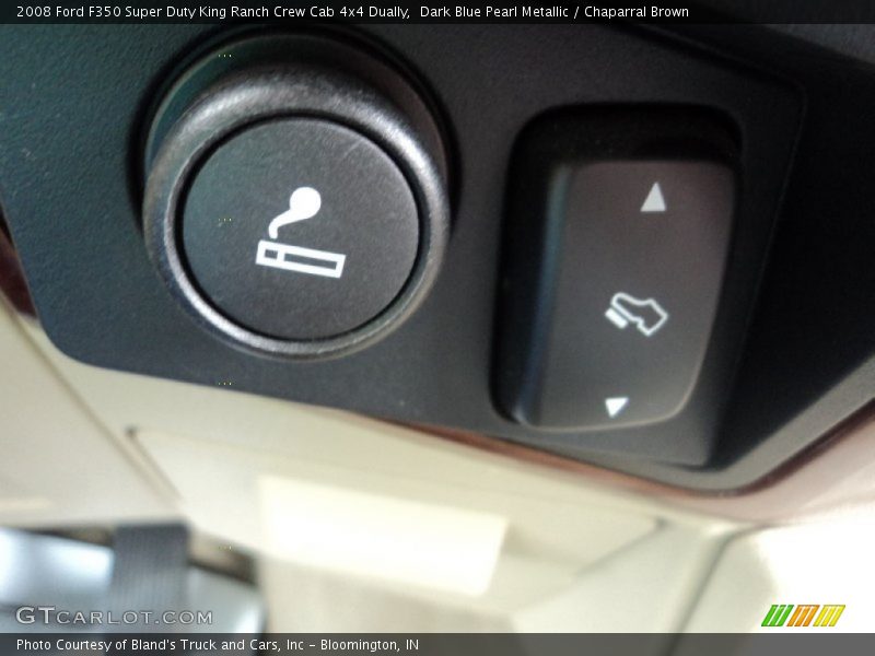 Dark Blue Pearl Metallic / Chaparral Brown 2008 Ford F350 Super Duty King Ranch Crew Cab 4x4 Dually