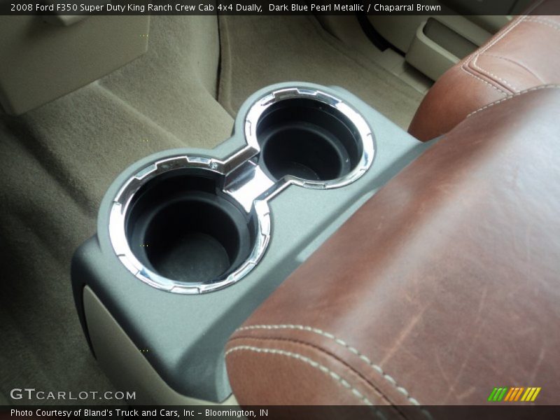 Dark Blue Pearl Metallic / Chaparral Brown 2008 Ford F350 Super Duty King Ranch Crew Cab 4x4 Dually
