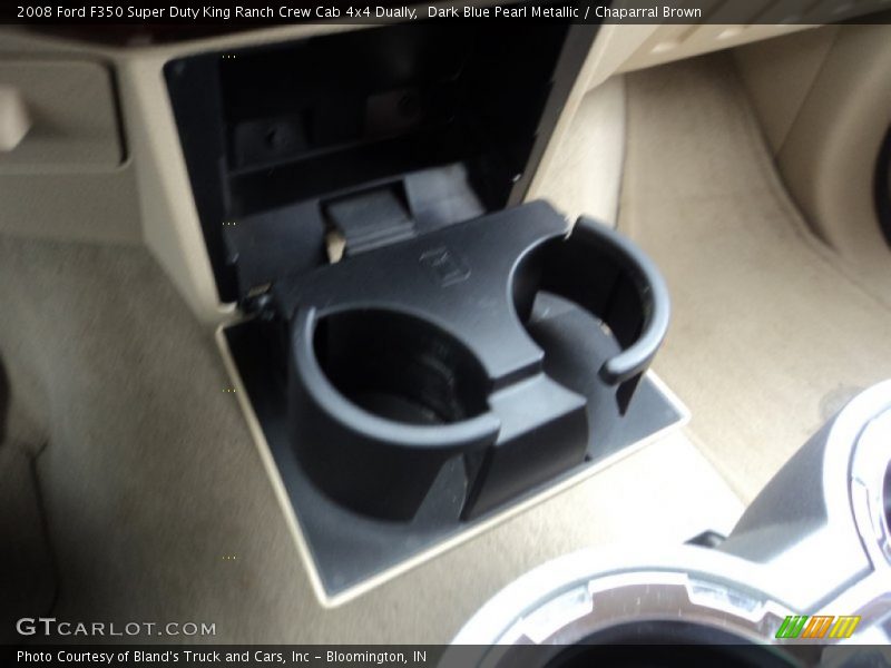 Dark Blue Pearl Metallic / Chaparral Brown 2008 Ford F350 Super Duty King Ranch Crew Cab 4x4 Dually