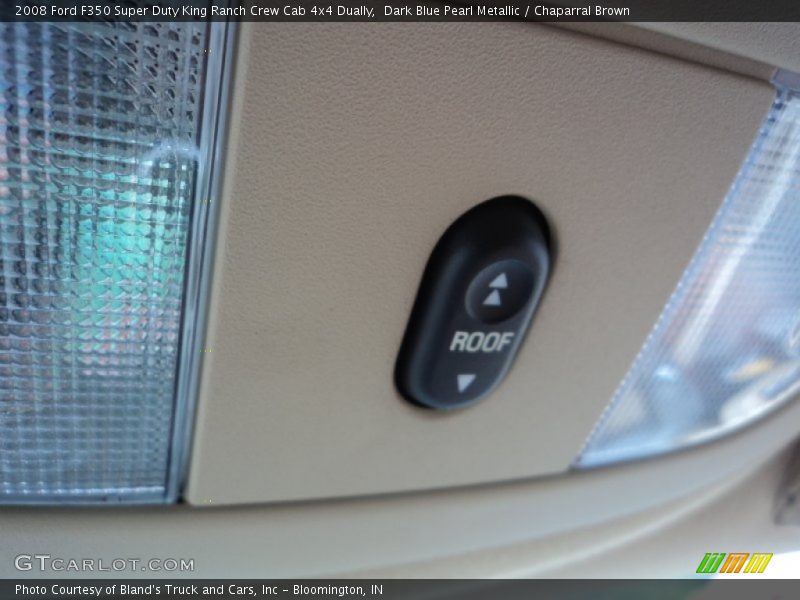 Dark Blue Pearl Metallic / Chaparral Brown 2008 Ford F350 Super Duty King Ranch Crew Cab 4x4 Dually