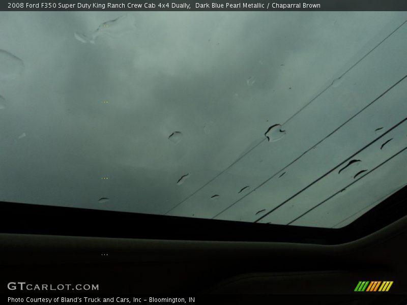 Dark Blue Pearl Metallic / Chaparral Brown 2008 Ford F350 Super Duty King Ranch Crew Cab 4x4 Dually