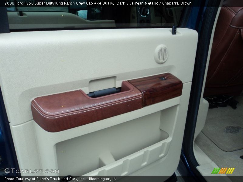 Dark Blue Pearl Metallic / Chaparral Brown 2008 Ford F350 Super Duty King Ranch Crew Cab 4x4 Dually
