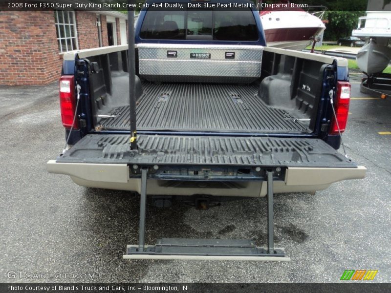 Dark Blue Pearl Metallic / Chaparral Brown 2008 Ford F350 Super Duty King Ranch Crew Cab 4x4 Dually