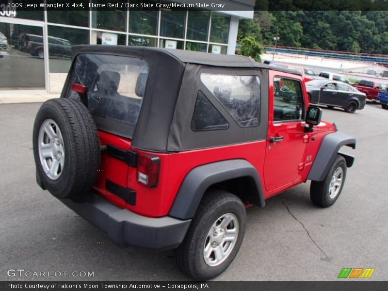 Flame Red / Dark Slate Gray/Medium Slate Gray 2009 Jeep Wrangler X 4x4