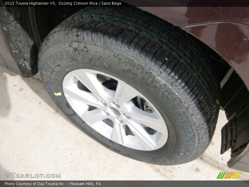 Sizzling Crimson Mica / Sand Beige 2013 Toyota Highlander V6