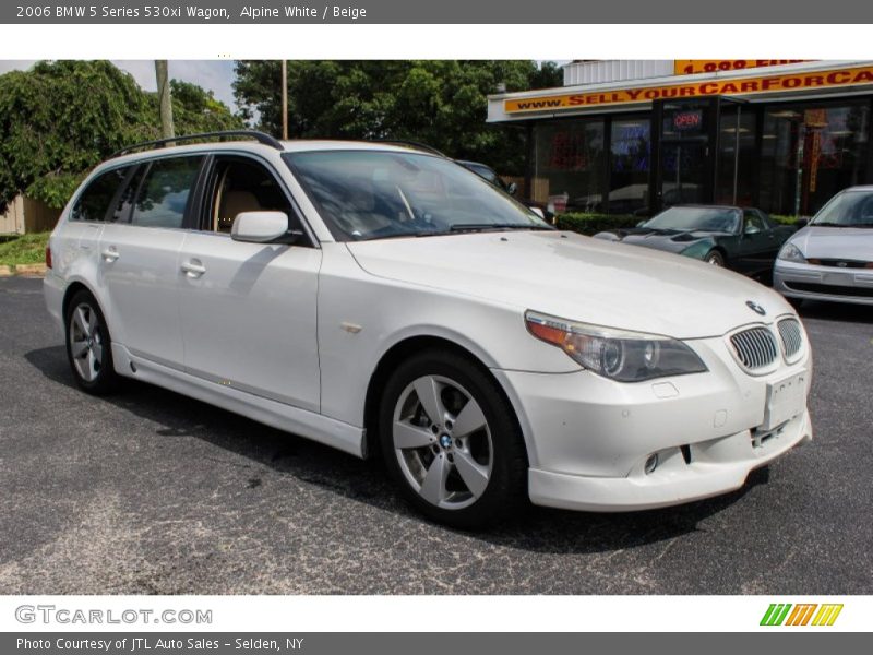 Alpine White / Beige 2006 BMW 5 Series 530xi Wagon