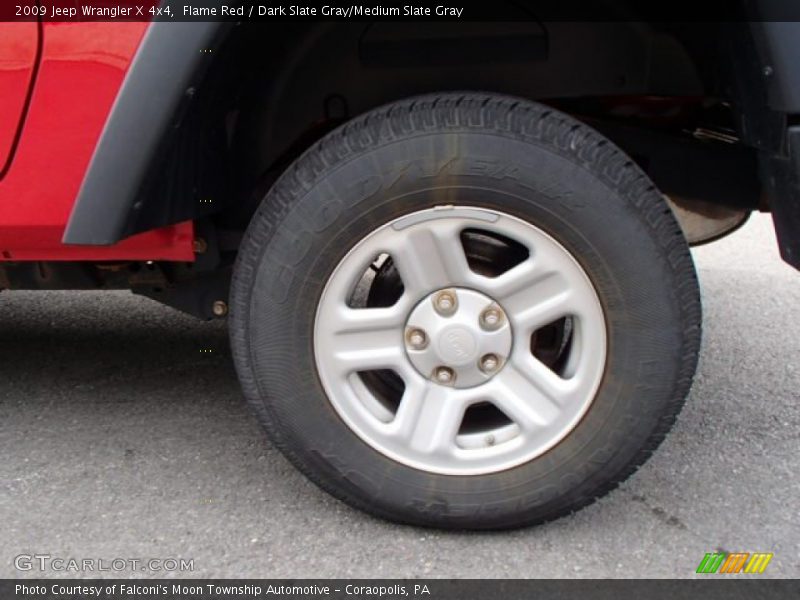 Flame Red / Dark Slate Gray/Medium Slate Gray 2009 Jeep Wrangler X 4x4