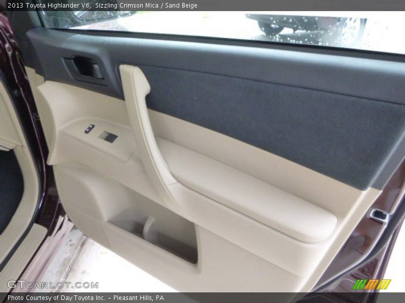 Sizzling Crimson Mica / Sand Beige 2013 Toyota Highlander V6