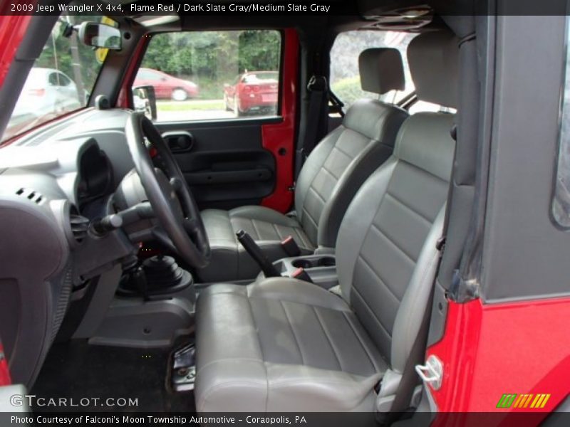 Flame Red / Dark Slate Gray/Medium Slate Gray 2009 Jeep Wrangler X 4x4