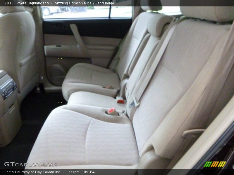 Sizzling Crimson Mica / Sand Beige 2013 Toyota Highlander V6