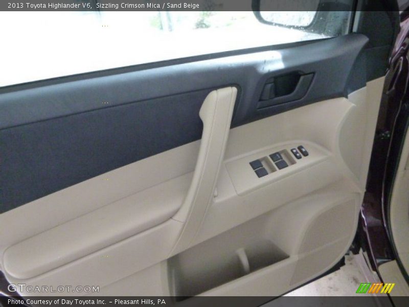 Sizzling Crimson Mica / Sand Beige 2013 Toyota Highlander V6