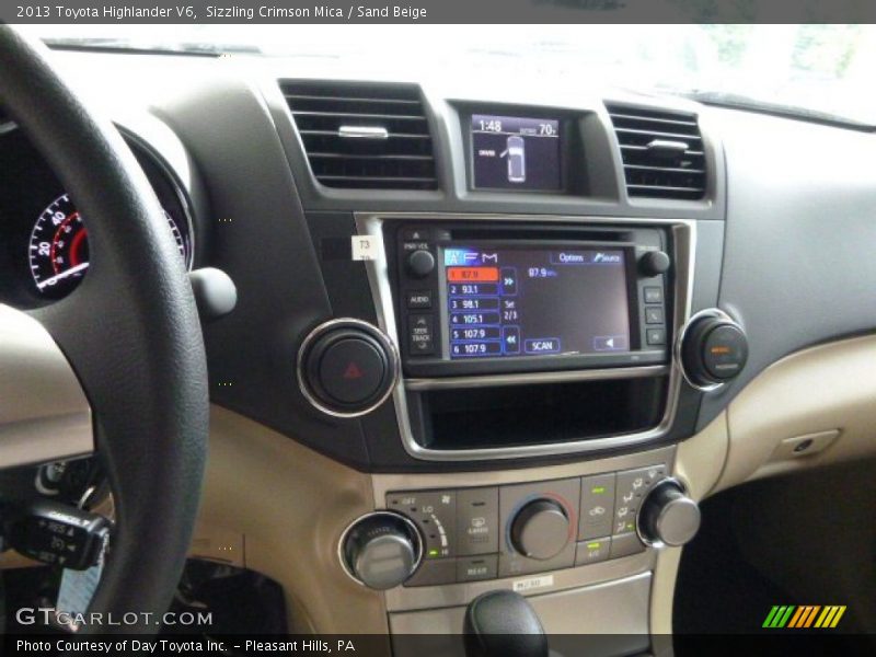 Sizzling Crimson Mica / Sand Beige 2013 Toyota Highlander V6