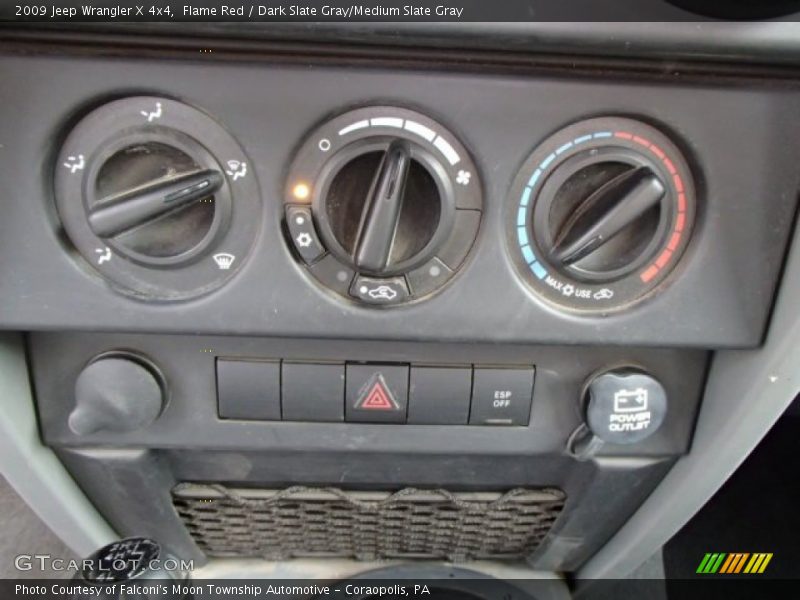 Flame Red / Dark Slate Gray/Medium Slate Gray 2009 Jeep Wrangler X 4x4