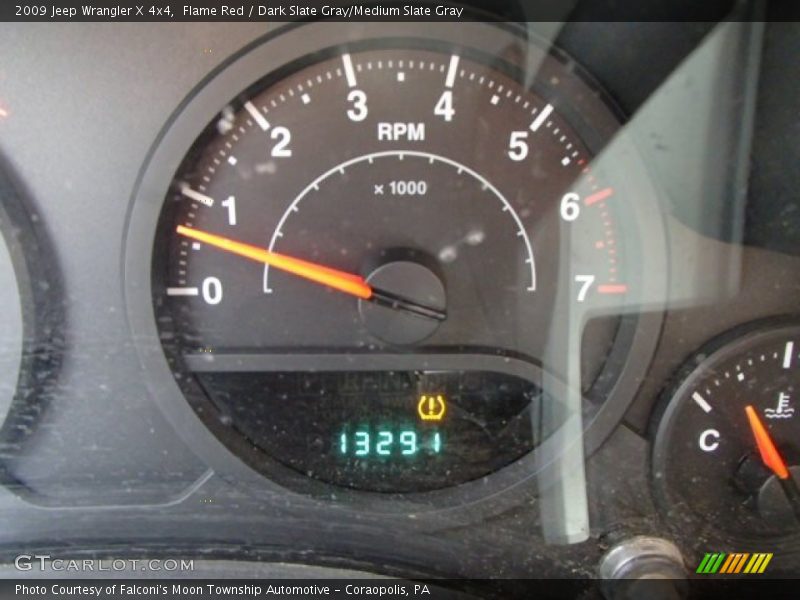 Flame Red / Dark Slate Gray/Medium Slate Gray 2009 Jeep Wrangler X 4x4