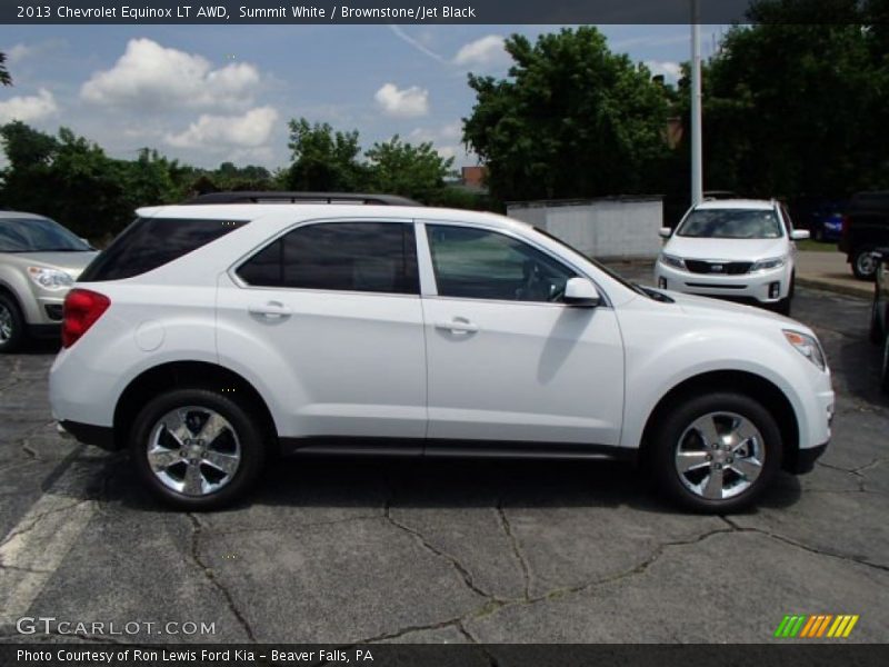 Summit White / Brownstone/Jet Black 2013 Chevrolet Equinox LT AWD