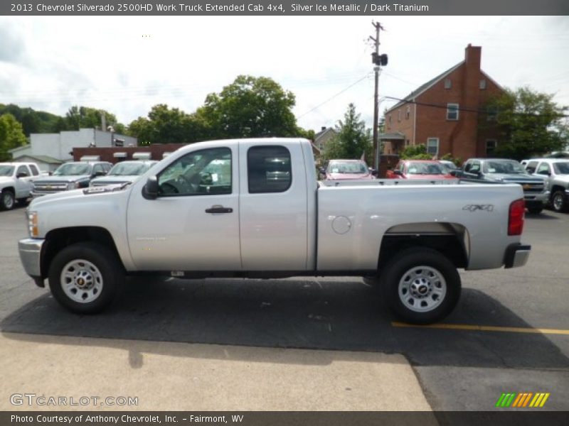 Silver Ice Metallic / Dark Titanium 2013 Chevrolet Silverado 2500HD Work Truck Extended Cab 4x4