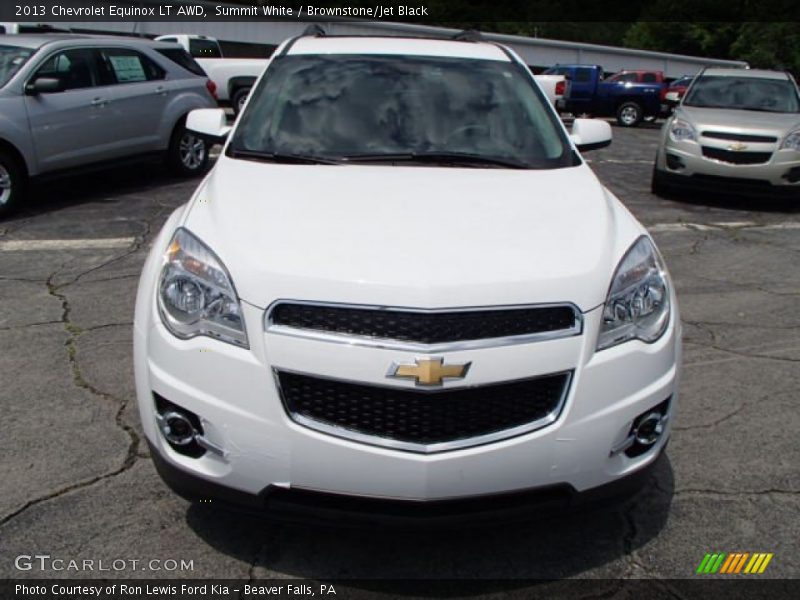 Summit White / Brownstone/Jet Black 2013 Chevrolet Equinox LT AWD