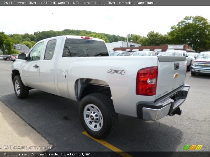 Silver Ice Metallic / Dark Titanium 2013 Chevrolet Silverado 2500HD Work Truck Extended Cab 4x4