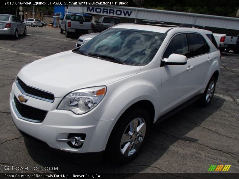 Summit White / Brownstone/Jet Black 2013 Chevrolet Equinox LT AWD
