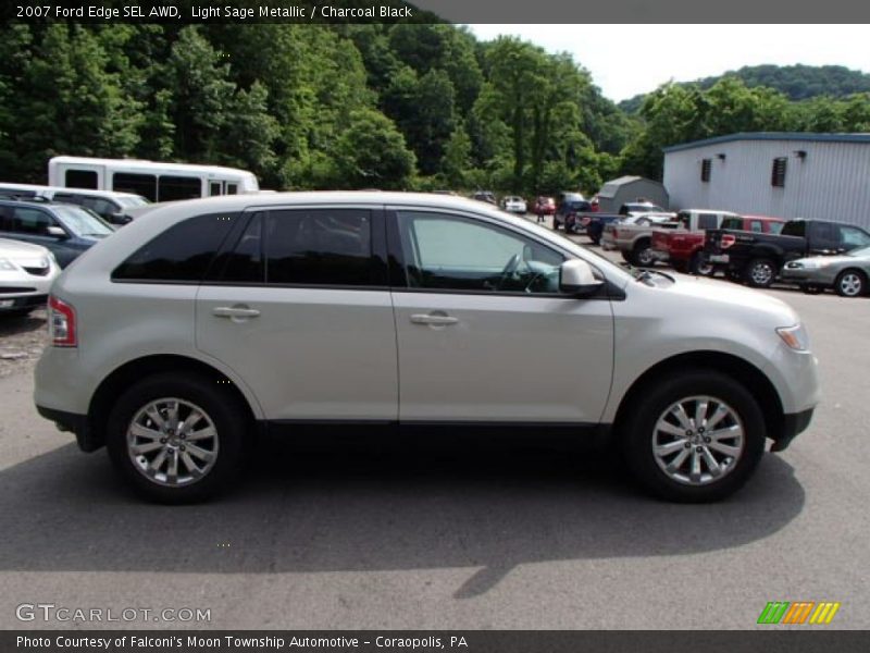 Light Sage Metallic / Charcoal Black 2007 Ford Edge SEL AWD