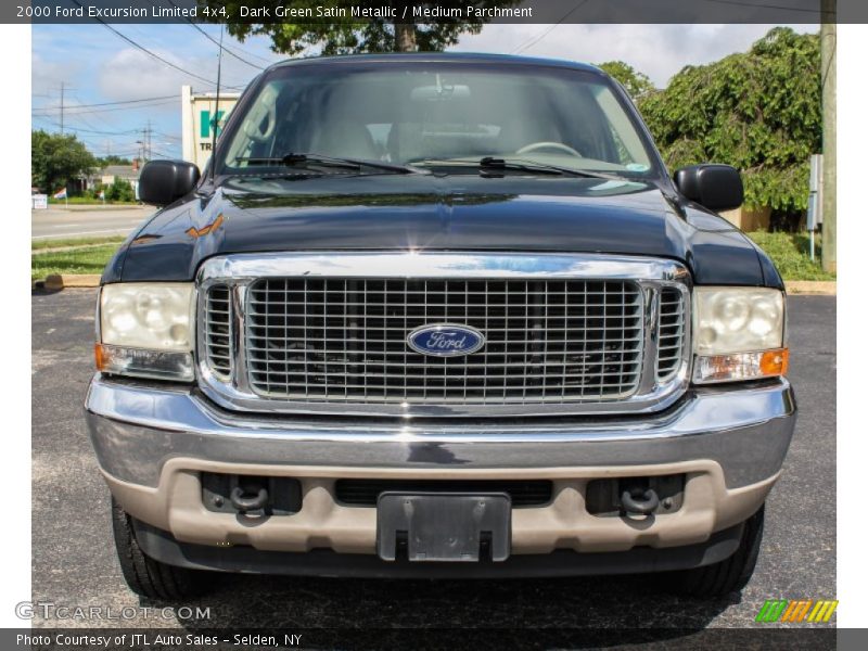 Dark Green Satin Metallic / Medium Parchment 2000 Ford Excursion Limited 4x4