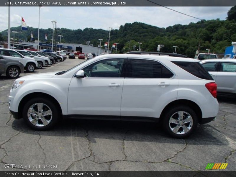 Summit White / Brownstone/Jet Black 2013 Chevrolet Equinox LT AWD