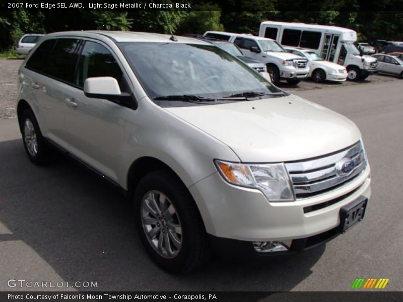 Light Sage Metallic / Charcoal Black 2007 Ford Edge SEL AWD