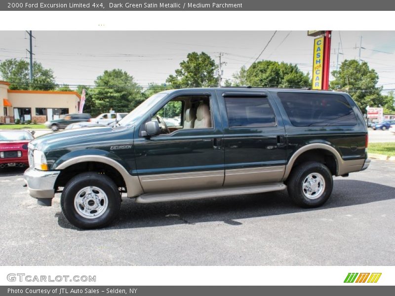 Dark Green Satin Metallic / Medium Parchment 2000 Ford Excursion Limited 4x4