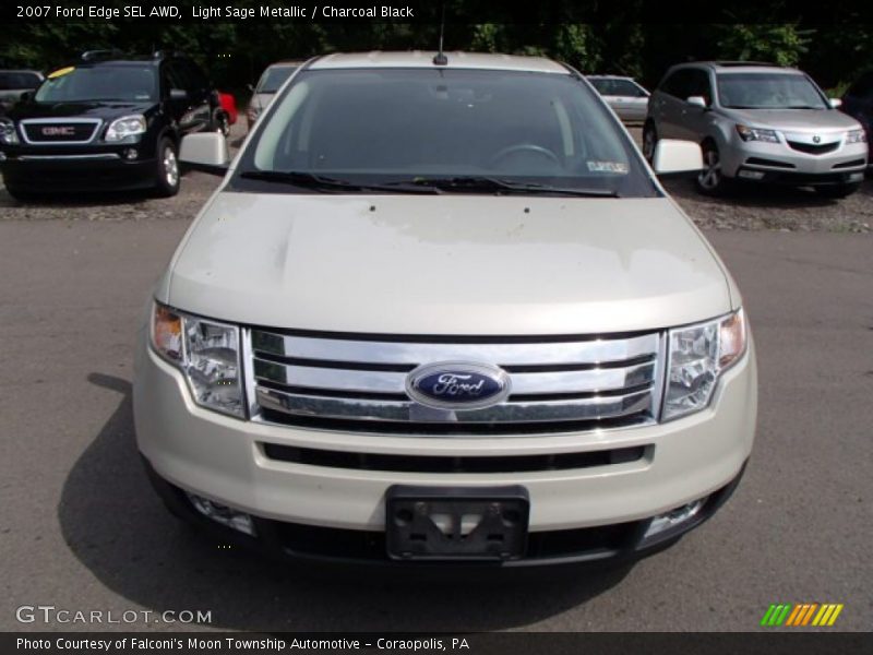 Light Sage Metallic / Charcoal Black 2007 Ford Edge SEL AWD