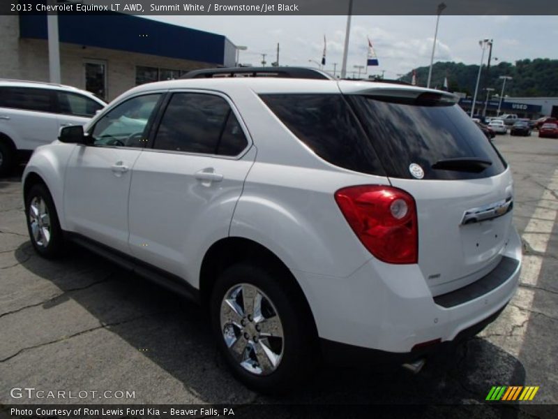 Summit White / Brownstone/Jet Black 2013 Chevrolet Equinox LT AWD