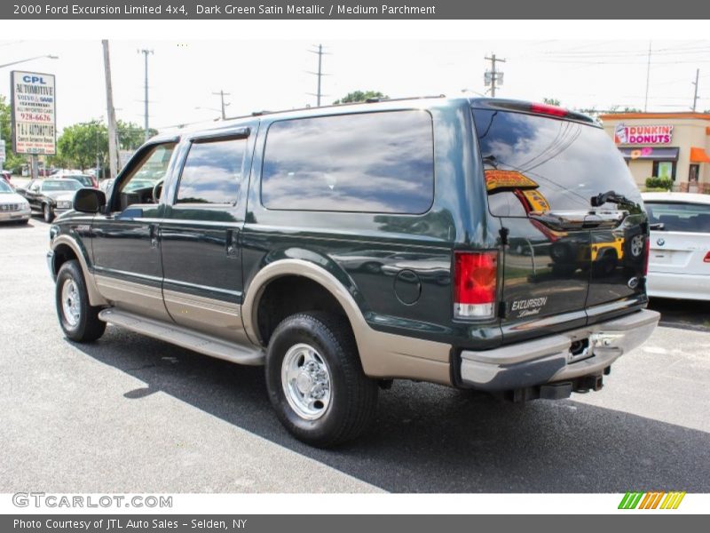 Dark Green Satin Metallic / Medium Parchment 2000 Ford Excursion Limited 4x4