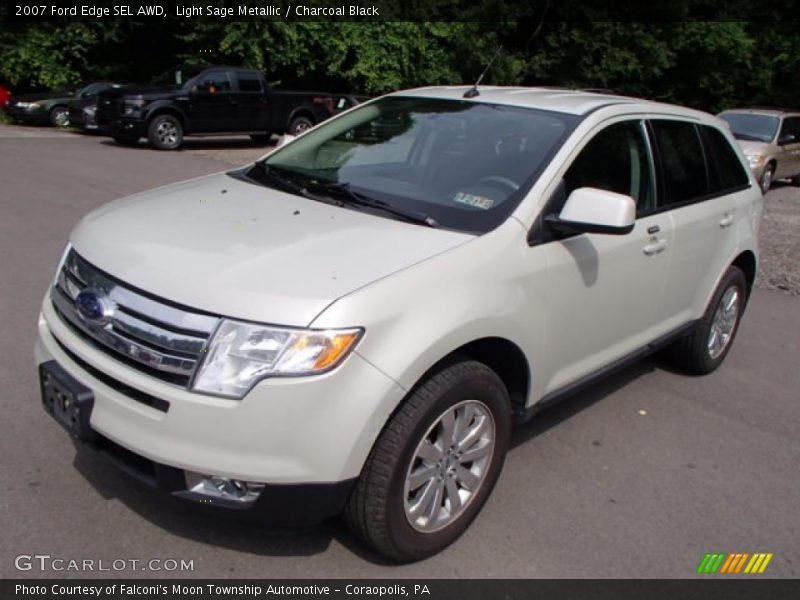 Light Sage Metallic / Charcoal Black 2007 Ford Edge SEL AWD