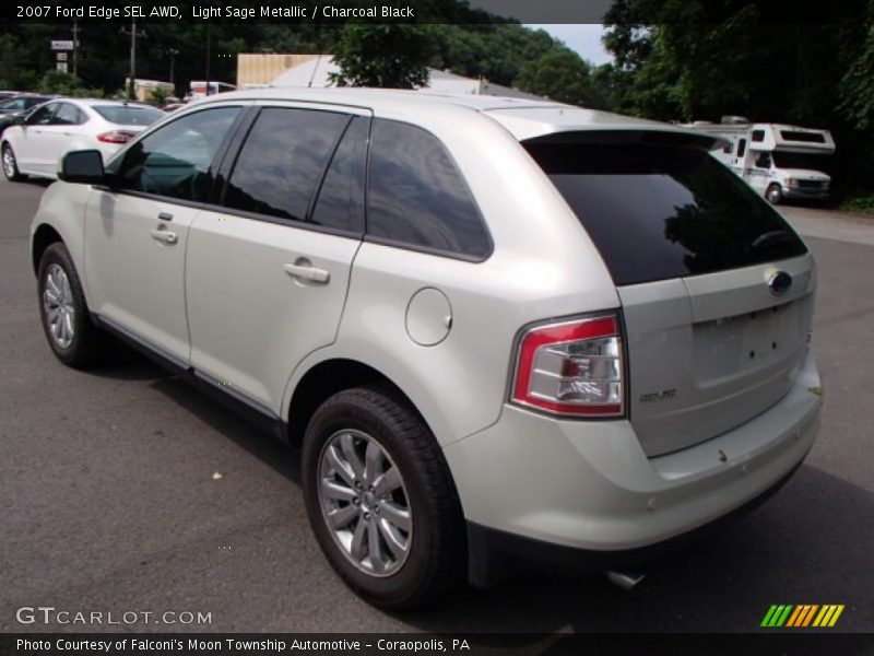 Light Sage Metallic / Charcoal Black 2007 Ford Edge SEL AWD
