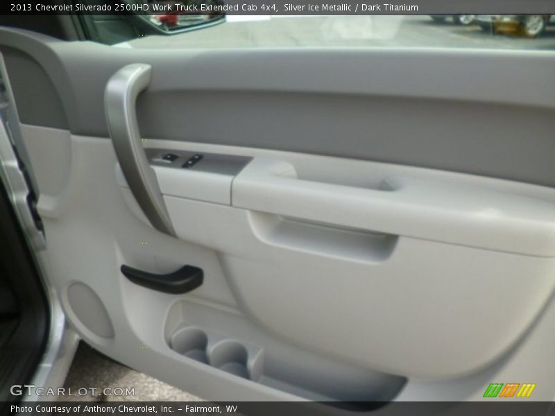 Silver Ice Metallic / Dark Titanium 2013 Chevrolet Silverado 2500HD Work Truck Extended Cab 4x4