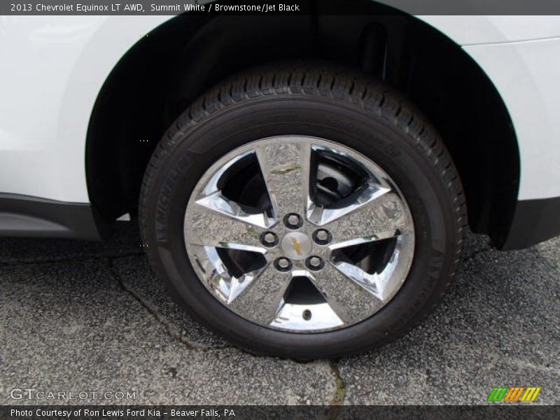 Summit White / Brownstone/Jet Black 2013 Chevrolet Equinox LT AWD