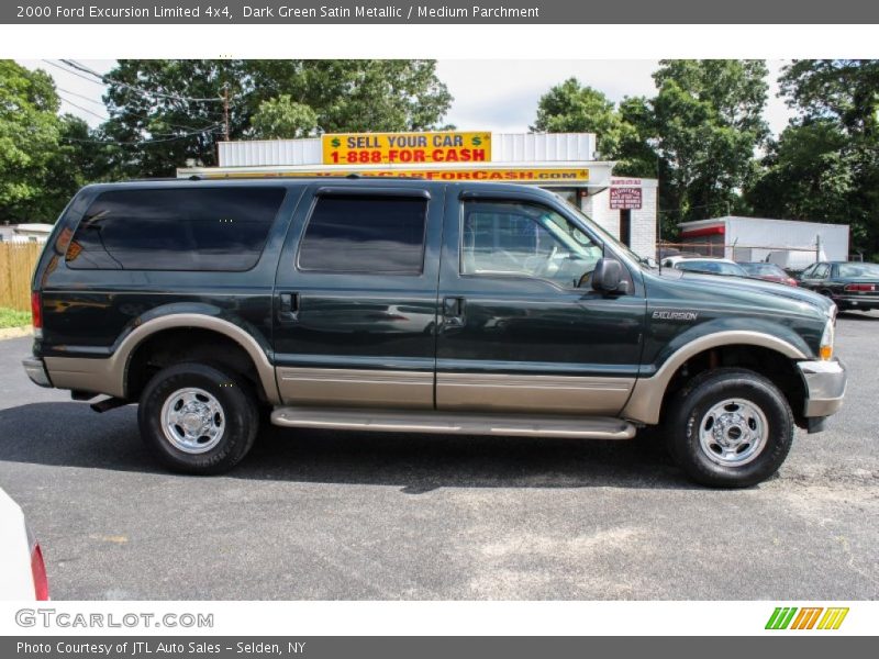 Dark Green Satin Metallic / Medium Parchment 2000 Ford Excursion Limited 4x4