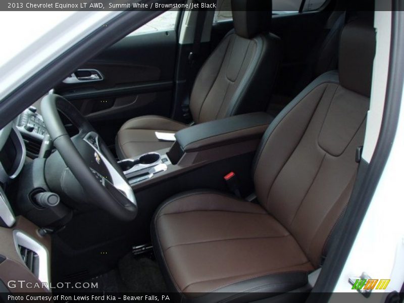 Summit White / Brownstone/Jet Black 2013 Chevrolet Equinox LT AWD