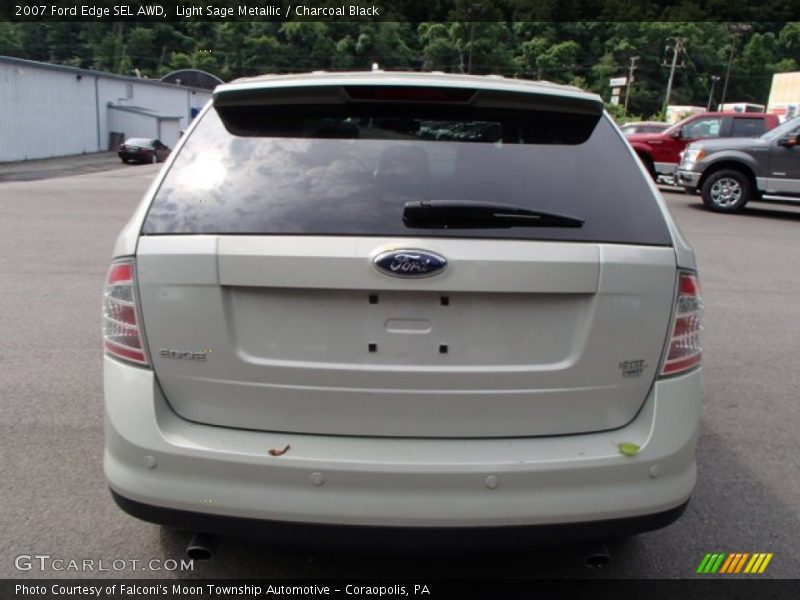 Light Sage Metallic / Charcoal Black 2007 Ford Edge SEL AWD