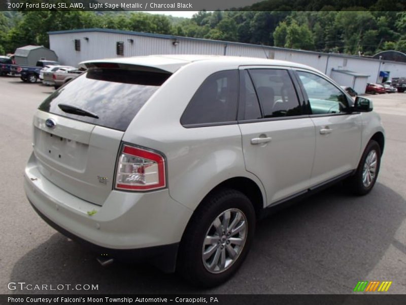 Light Sage Metallic / Charcoal Black 2007 Ford Edge SEL AWD