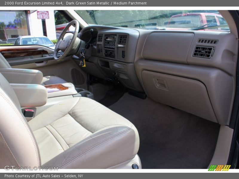 Dark Green Satin Metallic / Medium Parchment 2000 Ford Excursion Limited 4x4