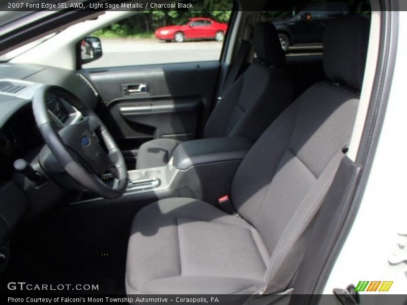 Light Sage Metallic / Charcoal Black 2007 Ford Edge SEL AWD