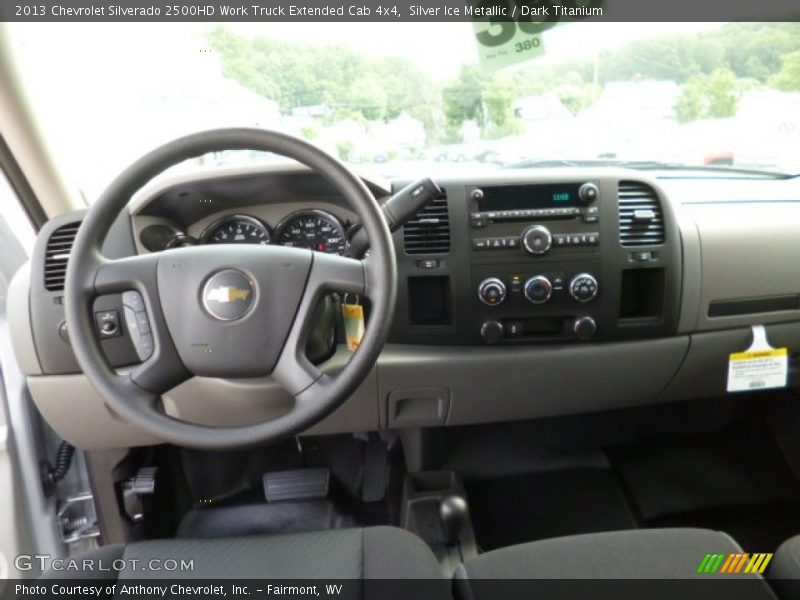 Silver Ice Metallic / Dark Titanium 2013 Chevrolet Silverado 2500HD Work Truck Extended Cab 4x4
