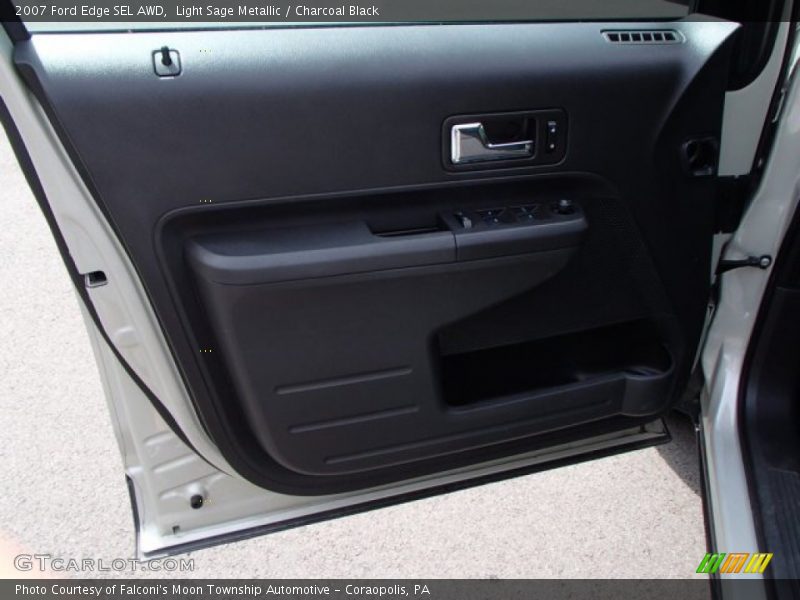 Light Sage Metallic / Charcoal Black 2007 Ford Edge SEL AWD