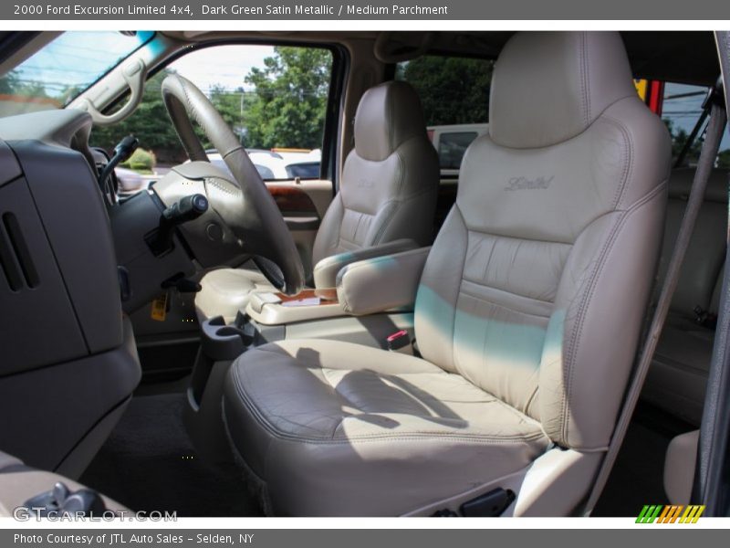 Dark Green Satin Metallic / Medium Parchment 2000 Ford Excursion Limited 4x4