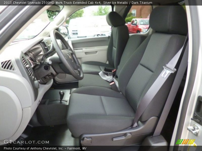 Silver Ice Metallic / Dark Titanium 2013 Chevrolet Silverado 2500HD Work Truck Extended Cab 4x4