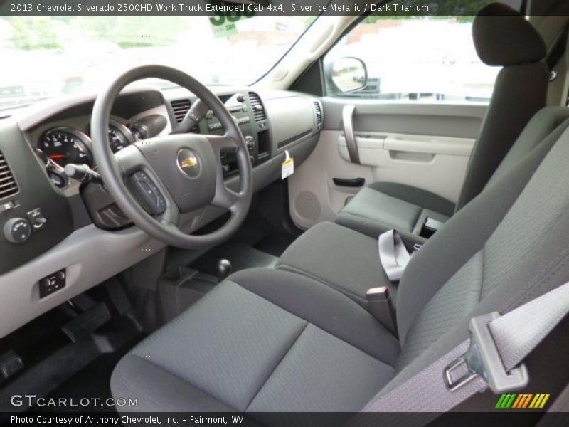 Silver Ice Metallic / Dark Titanium 2013 Chevrolet Silverado 2500HD Work Truck Extended Cab 4x4